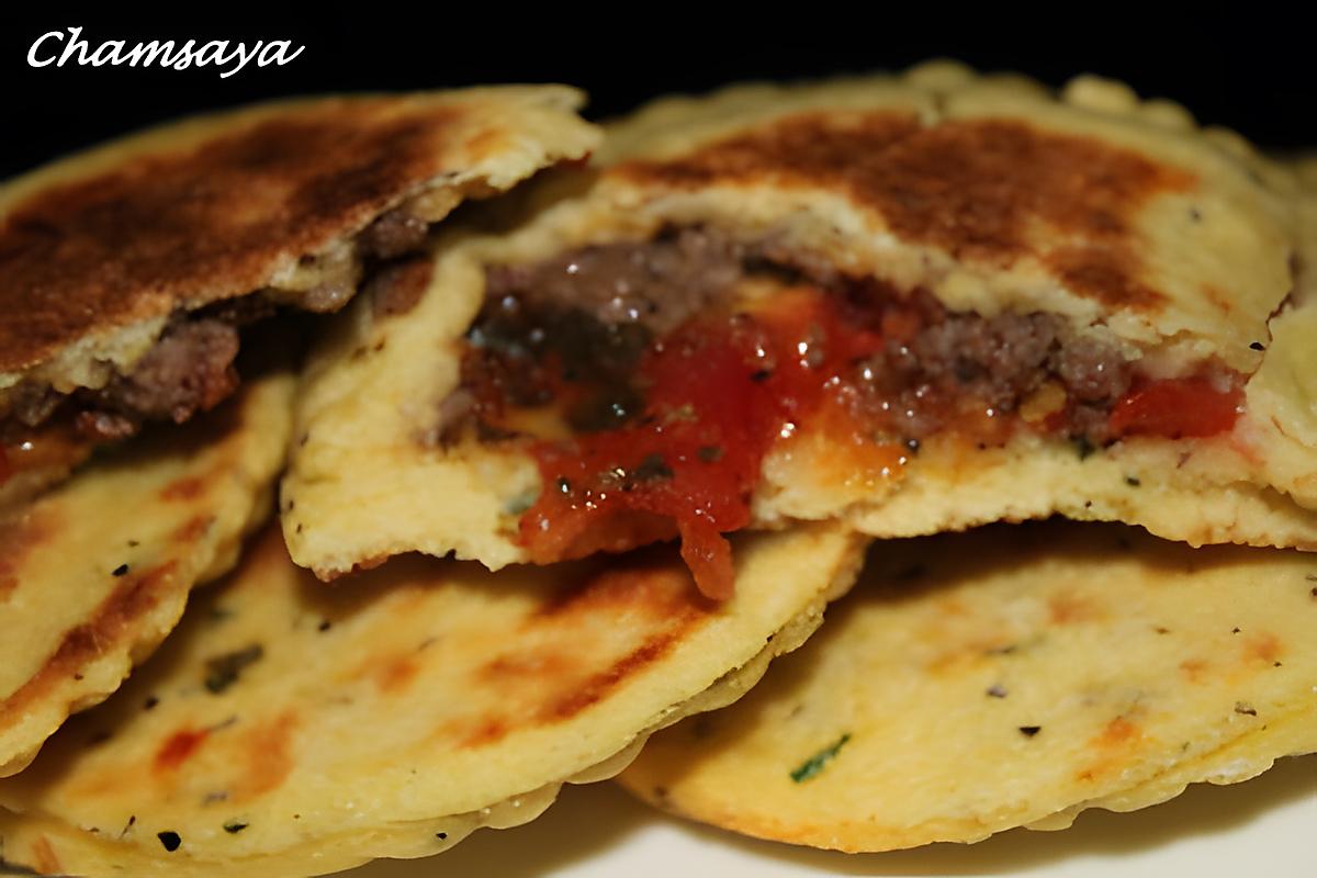 recette Mini galettes kefta et tomates