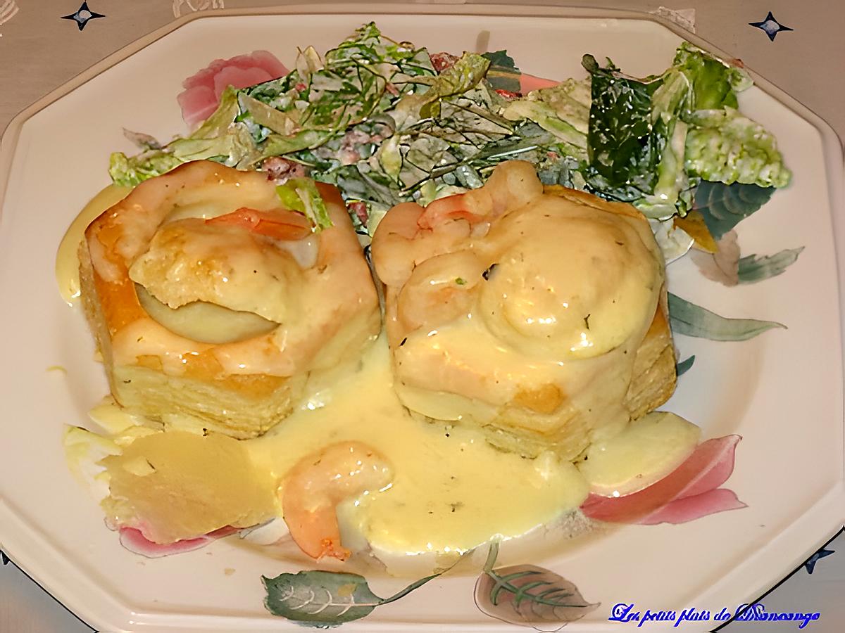 recette Vols-aux-vent-aux crevettes et curry