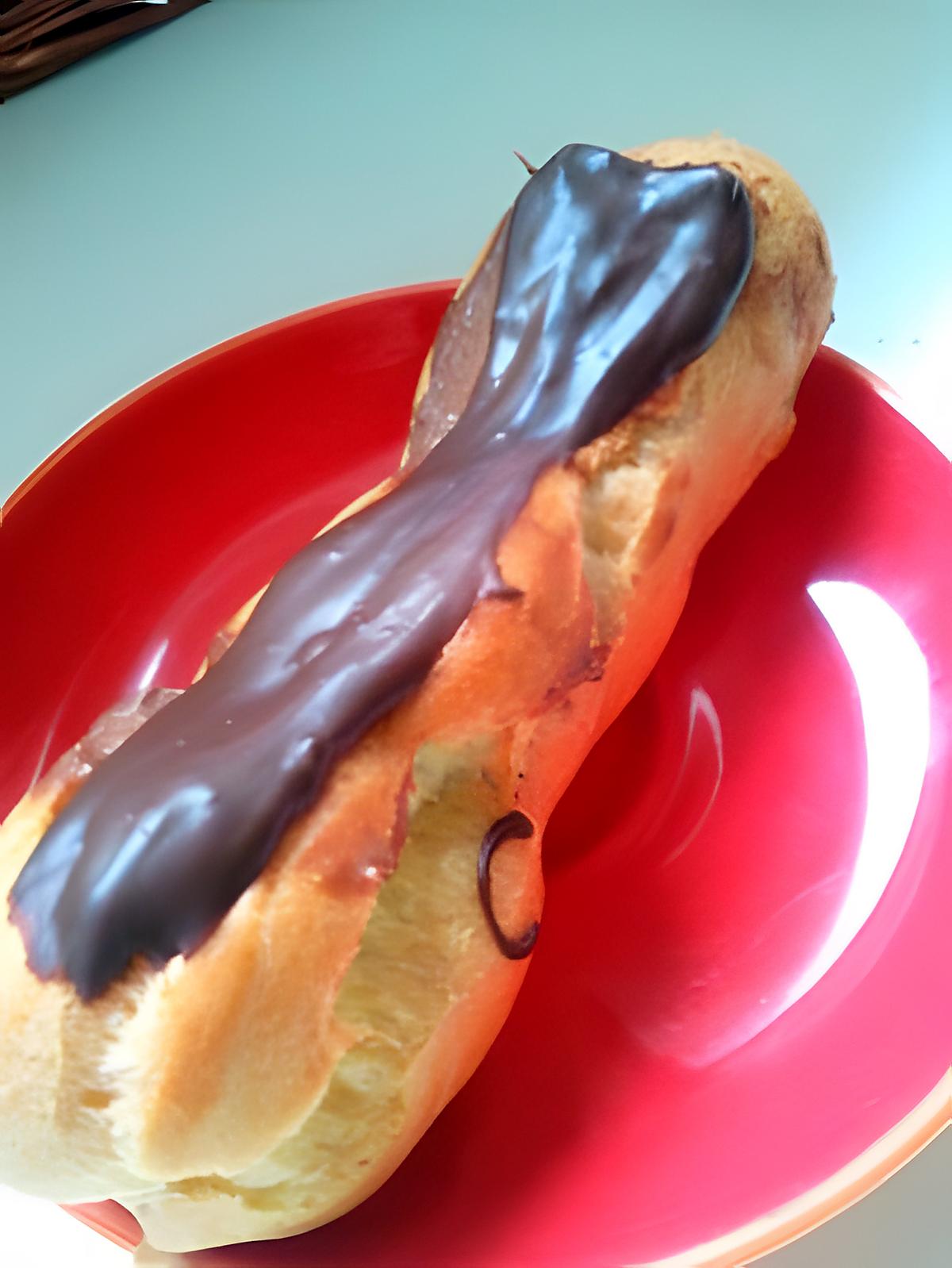 recette Eclair au chocolat