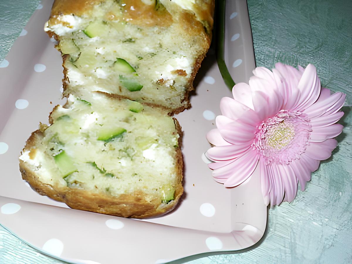 recette Cake salé courgette feta et menthe