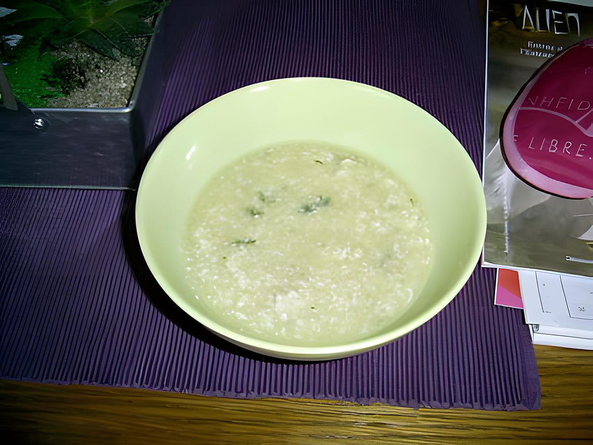 recette Soupe de courgette -poulet. minceur ou version dudu