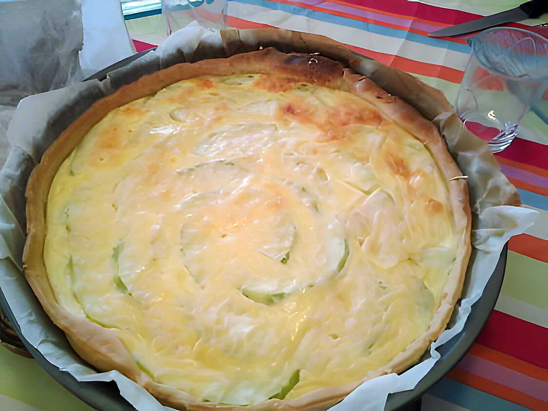 Recette de Tarte courgette fromage blanc