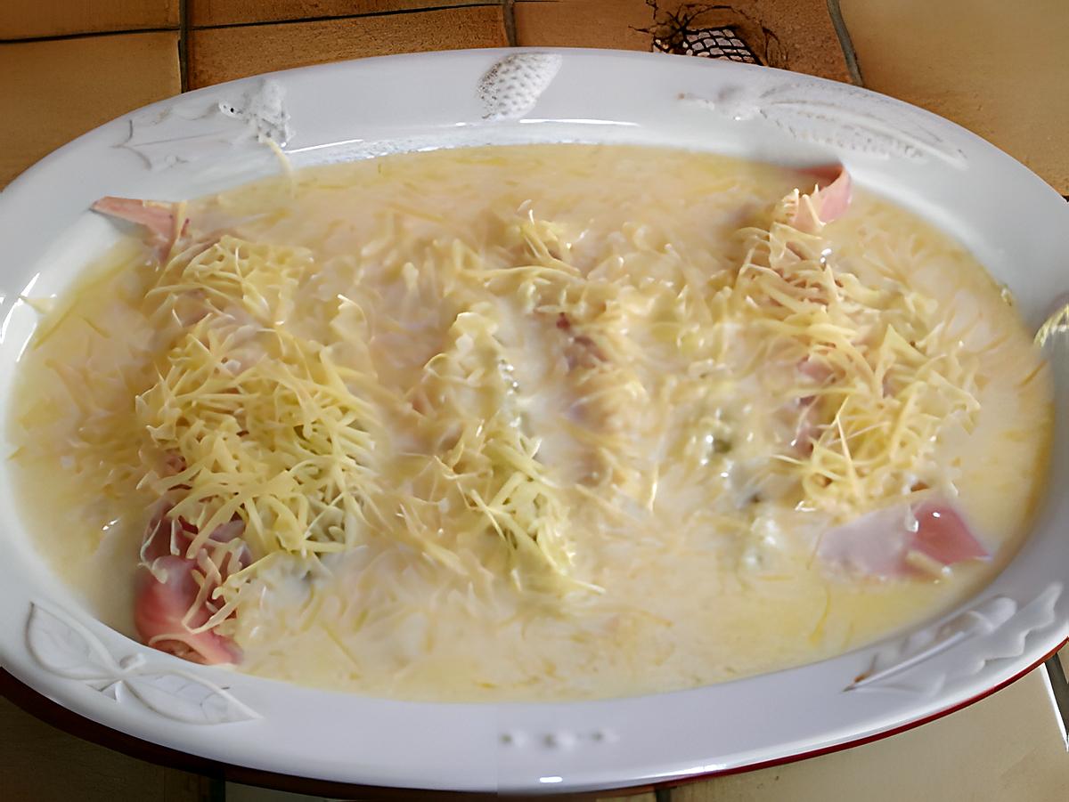 recette endive au jambon