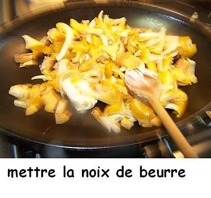 recette Omelette aux girolles