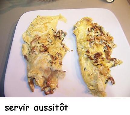 recette Omelette aux girolles