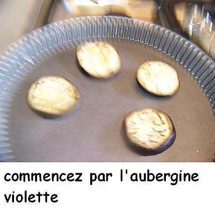 recette Duo d’aubergines  mille - feuille  et  poêlées » timbale aux pâtes "avoines"