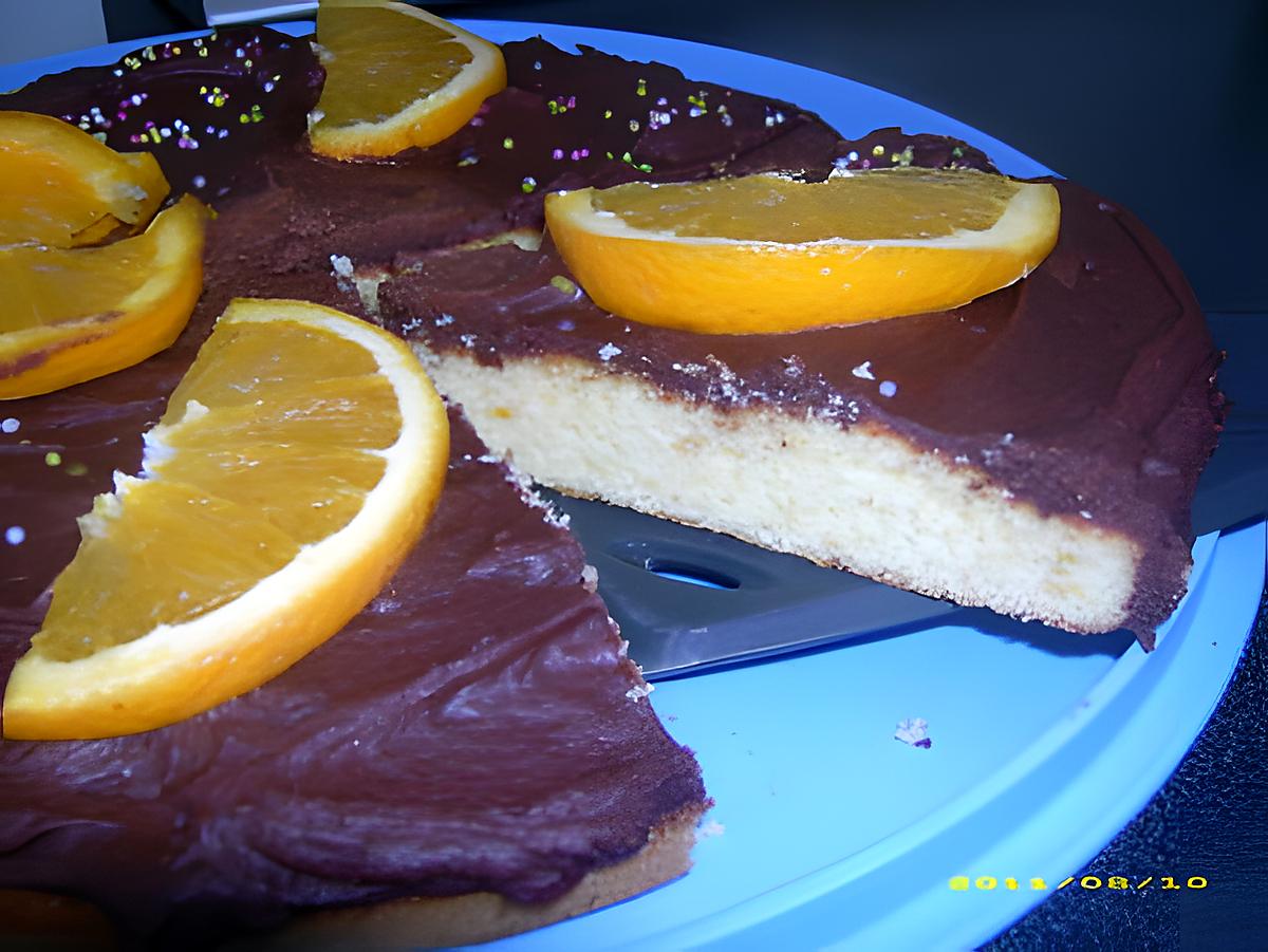 recette gâteau au chocolat et à l'orange