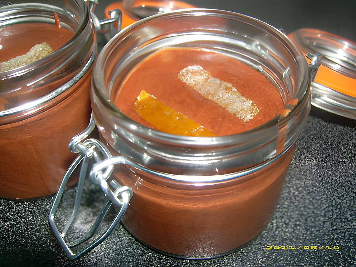 recette mousse au chocolat aux écorces d'oranges