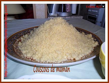 recette COUSCOUS DE MAMAN (recette familiale)