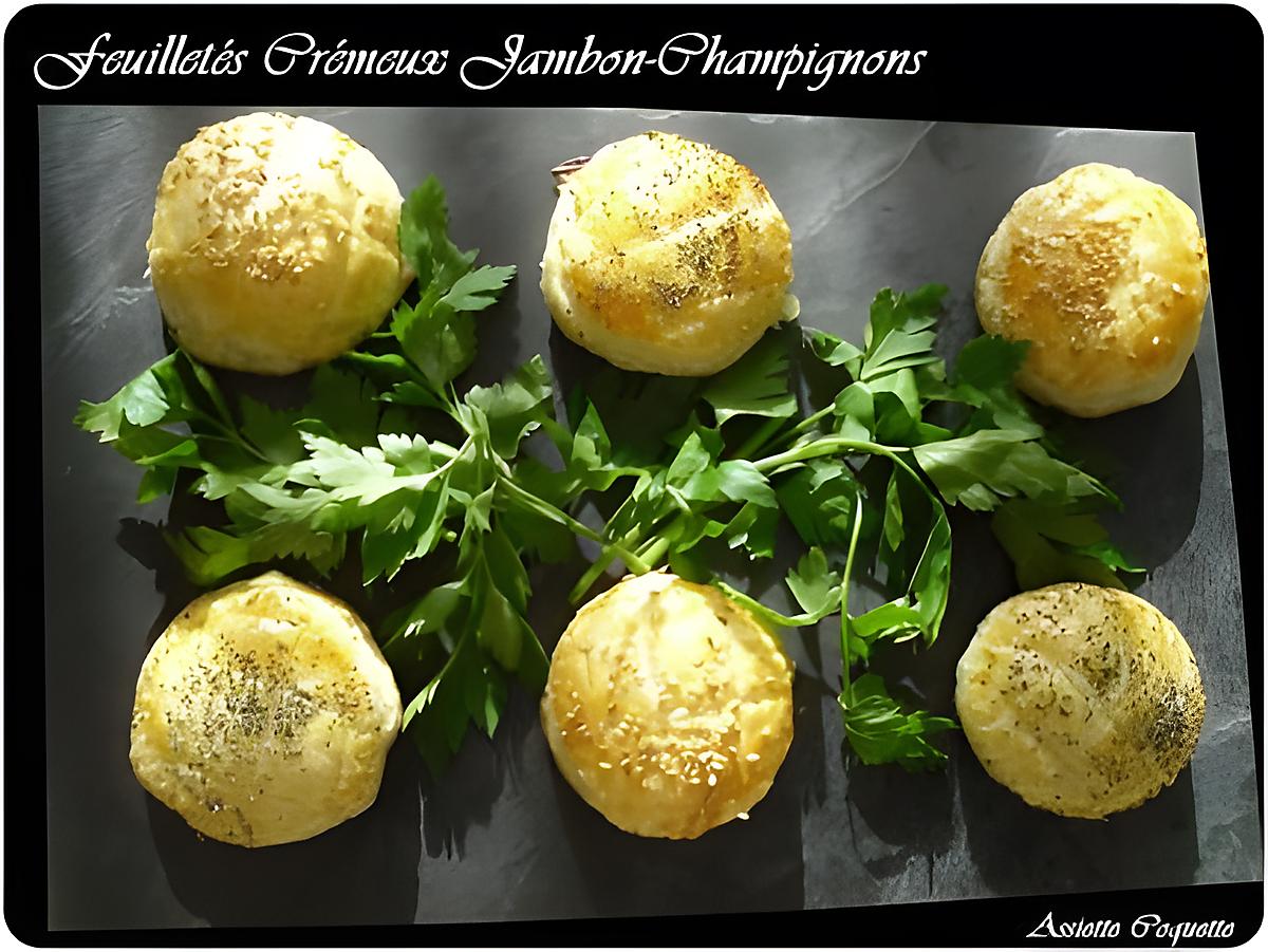 recette Feuilletés Crémeux Jambon Champignon