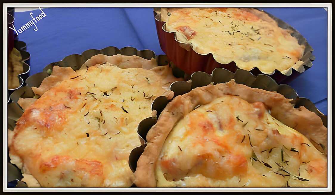 Petites quiches saumon fumé-ricotta