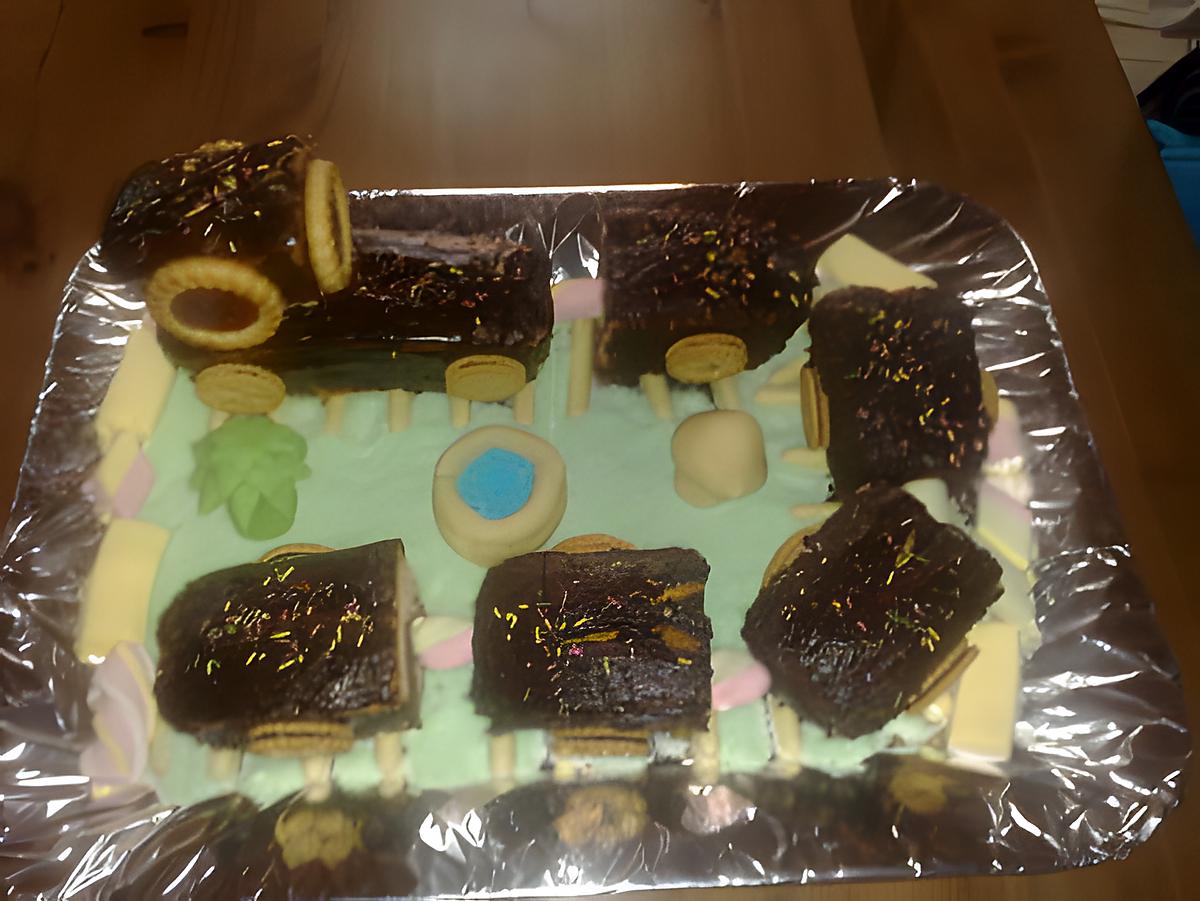 recette Petit train en gâteau