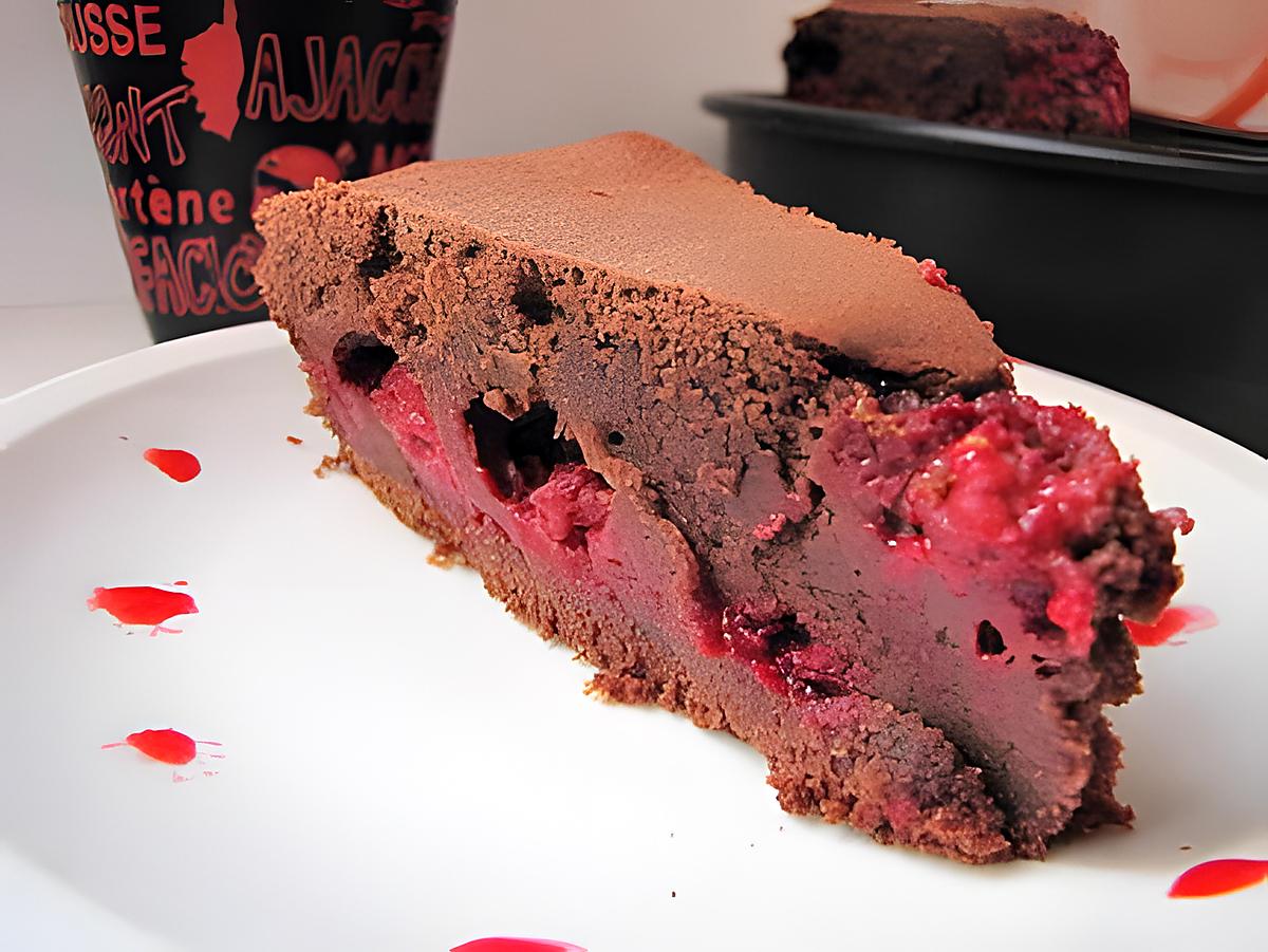 recette GATEAU CHOCOLAT FRAMBOISE