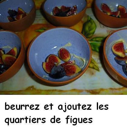 recette Figues gratinées en cassolettes