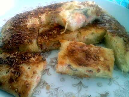 recette Fougasse au saumon mascarpone