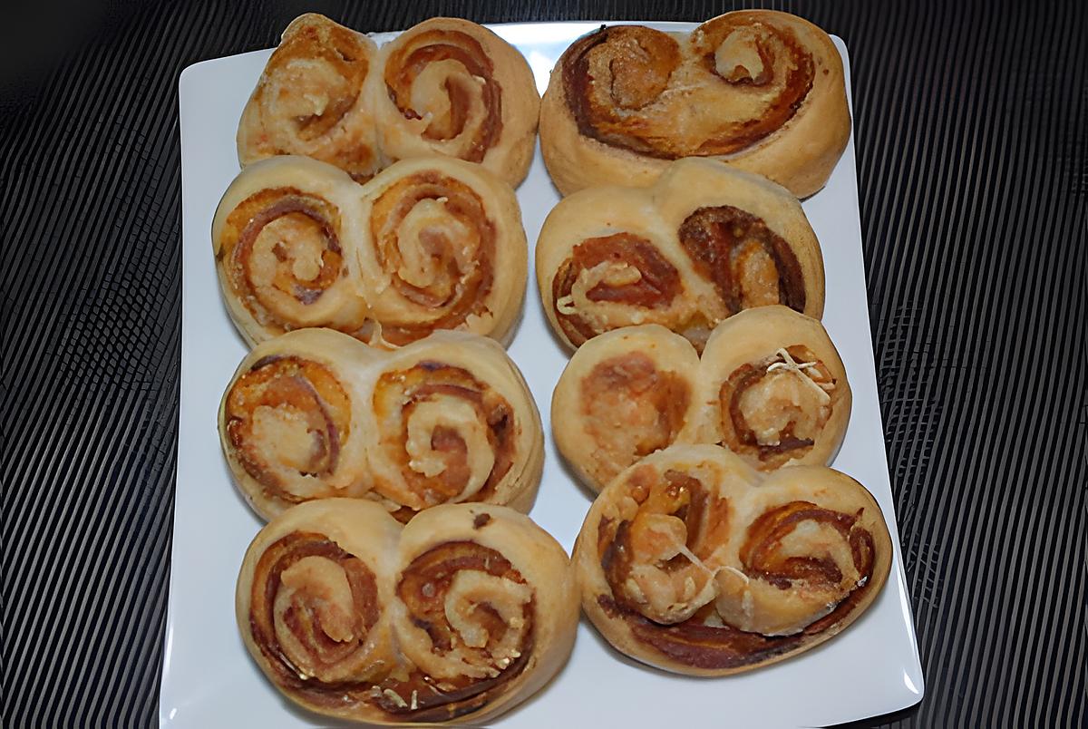 recette petits palmiers au jambon d'ardenne et gruyère (apéro)