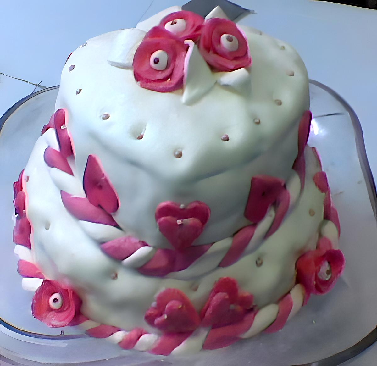 recette Gâteau d'anniversaire fraise chocolat