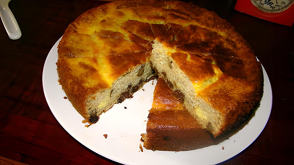 recette Gâteau banane-noix-chocolat