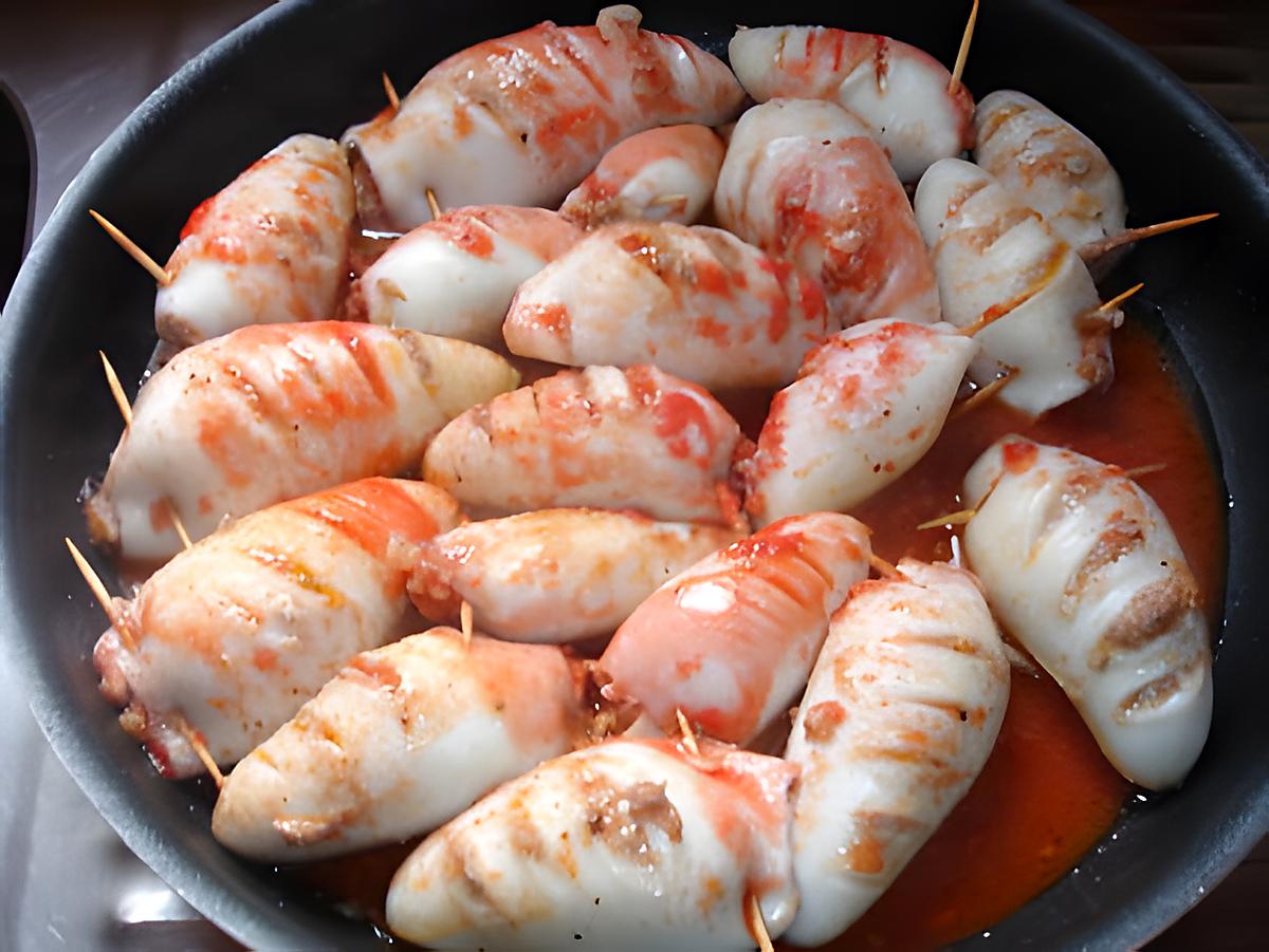 recette calamar farcis au calvados