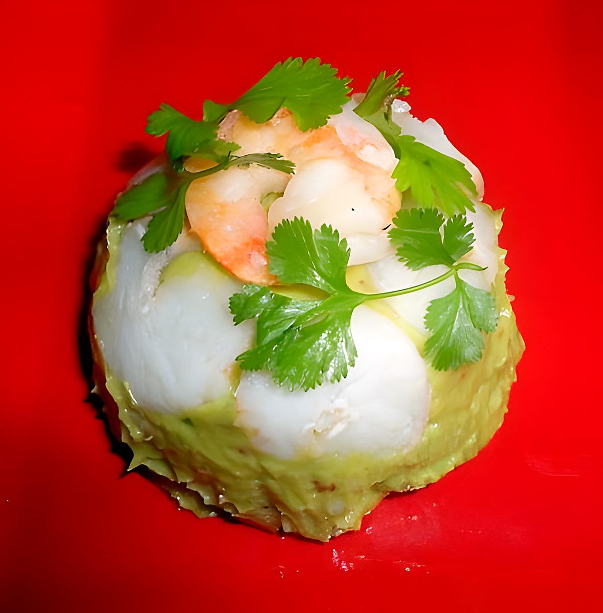 recette FLAN D'AVOCATS AUX GAMBAS