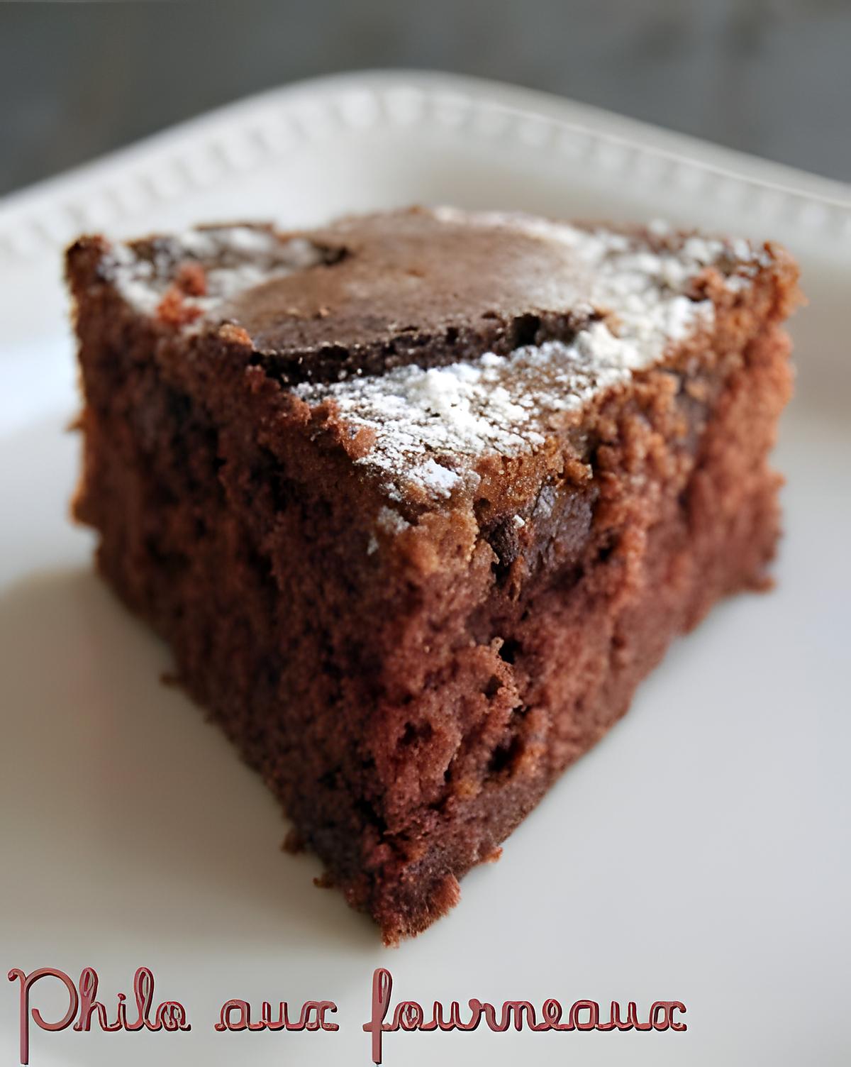 recette Gâteau façon muffin au chocolat