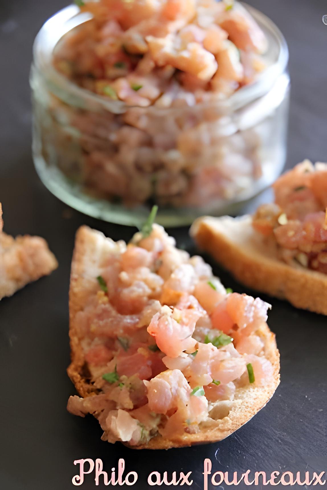 recette Tartare de thon à la graine de moutarde