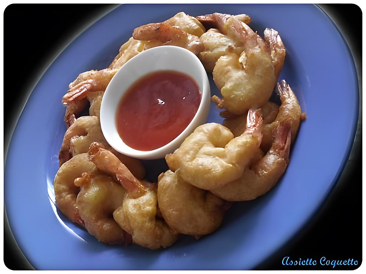 recette Beignets de crevettes épicées