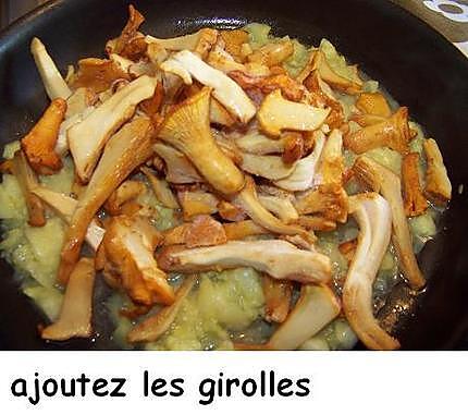 recette Courgettes rondes farcies aux girolles