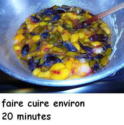 recette Confiture de prunes et nectarines jaunes aux épices