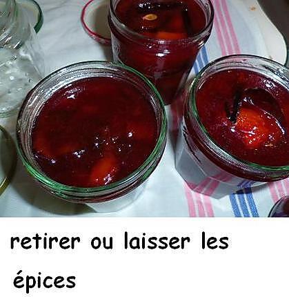 recette Confiture de prunes et nectarines jaunes aux épices