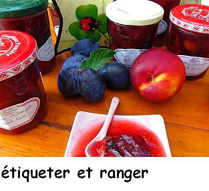 recette Confiture de prunes et nectarines jaunes aux épices