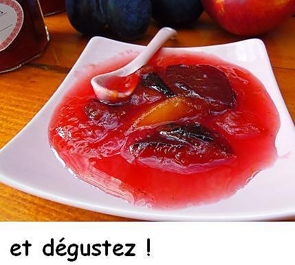 recette Confiture de prunes et nectarines jaunes aux épices