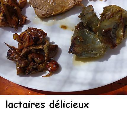 recette Roti de veau aux artichauts et  assortiment de champignons des bois