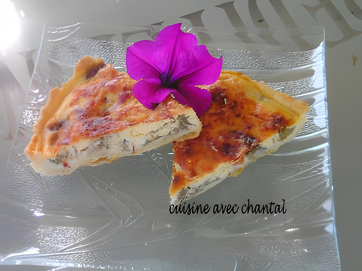 recette tarte aubergine ,jambon cru et ricotta