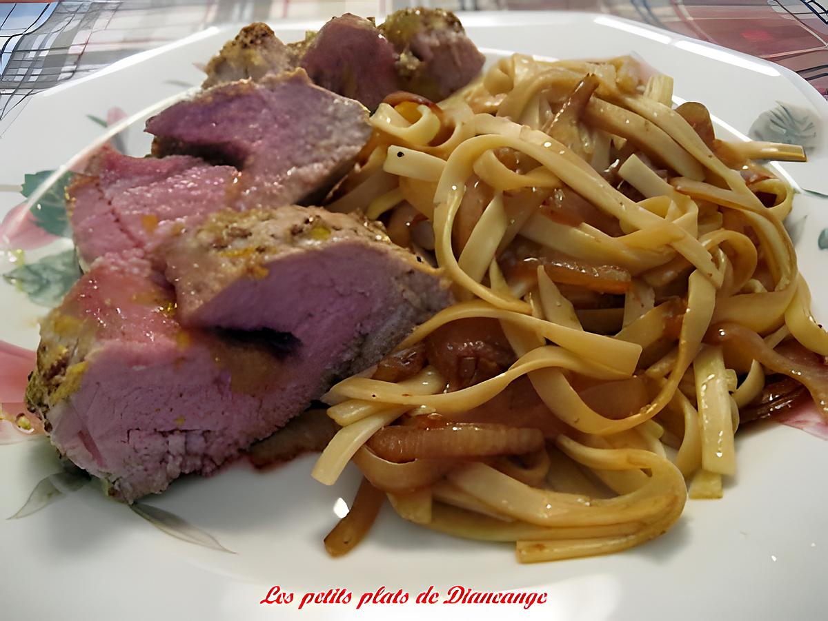 recette Filet de porc aux 2 moutardes