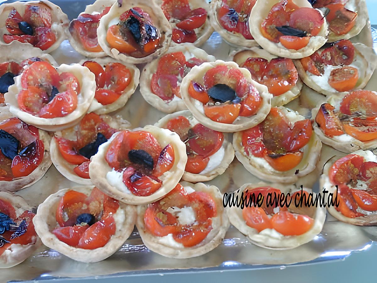 recette mini pizza de tomates cerises