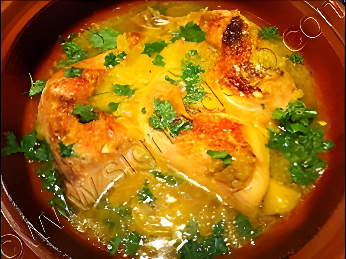 recette Tajine de poulet aux citrons confits