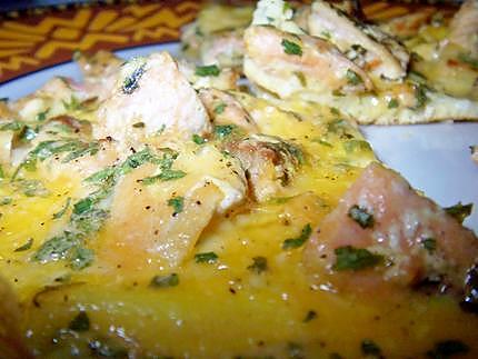 recette Omelette au saumon