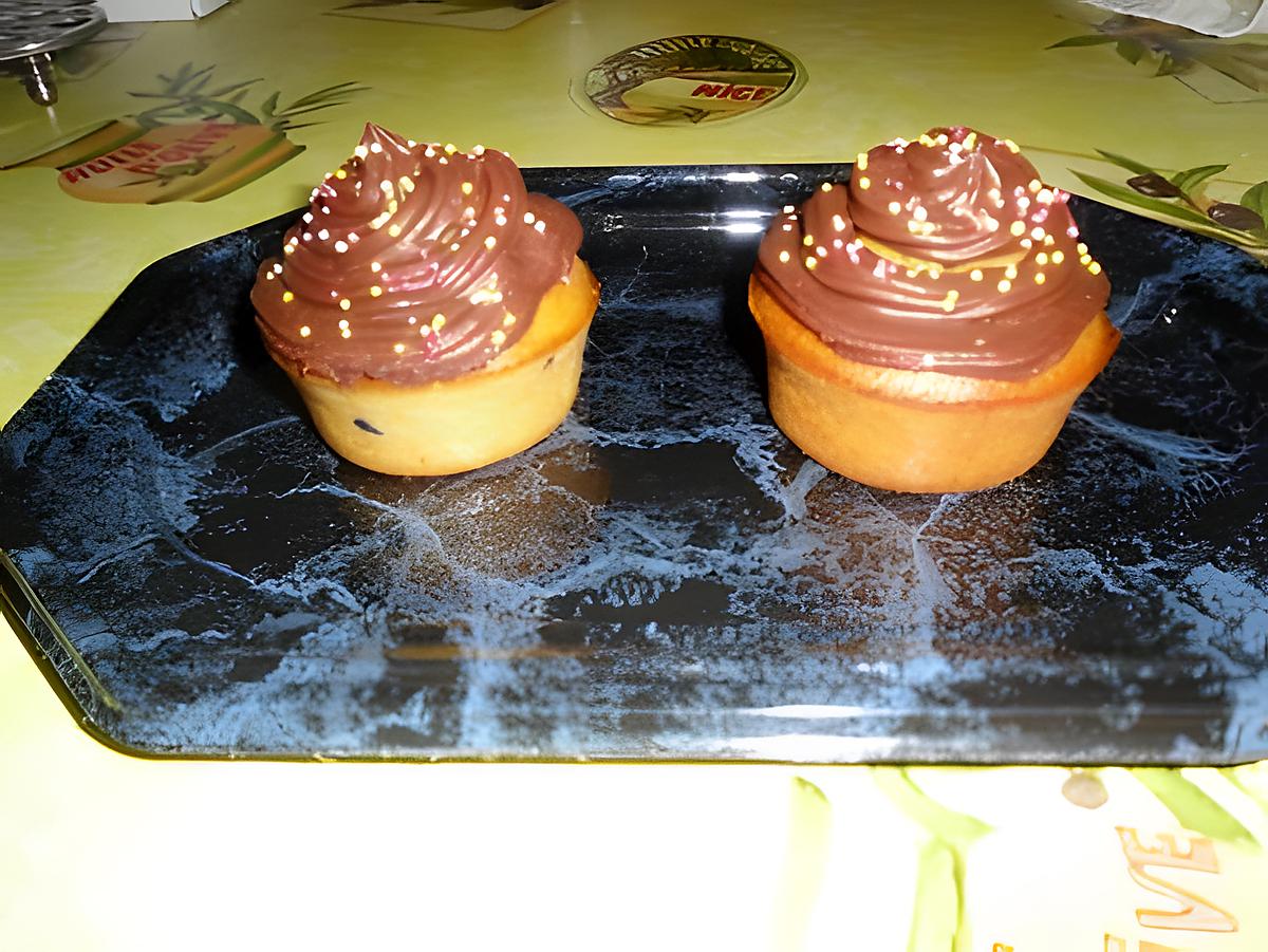 recette Muffins moelleux, nappage facile chocolat