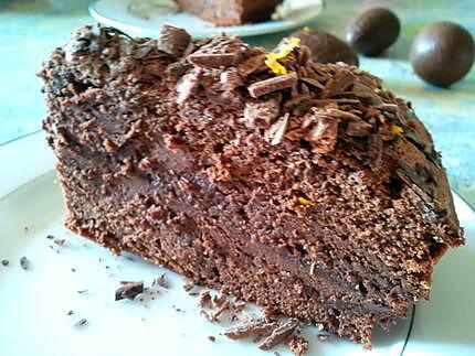 recette Gâteau chocolat à la mousse chocolat-orange