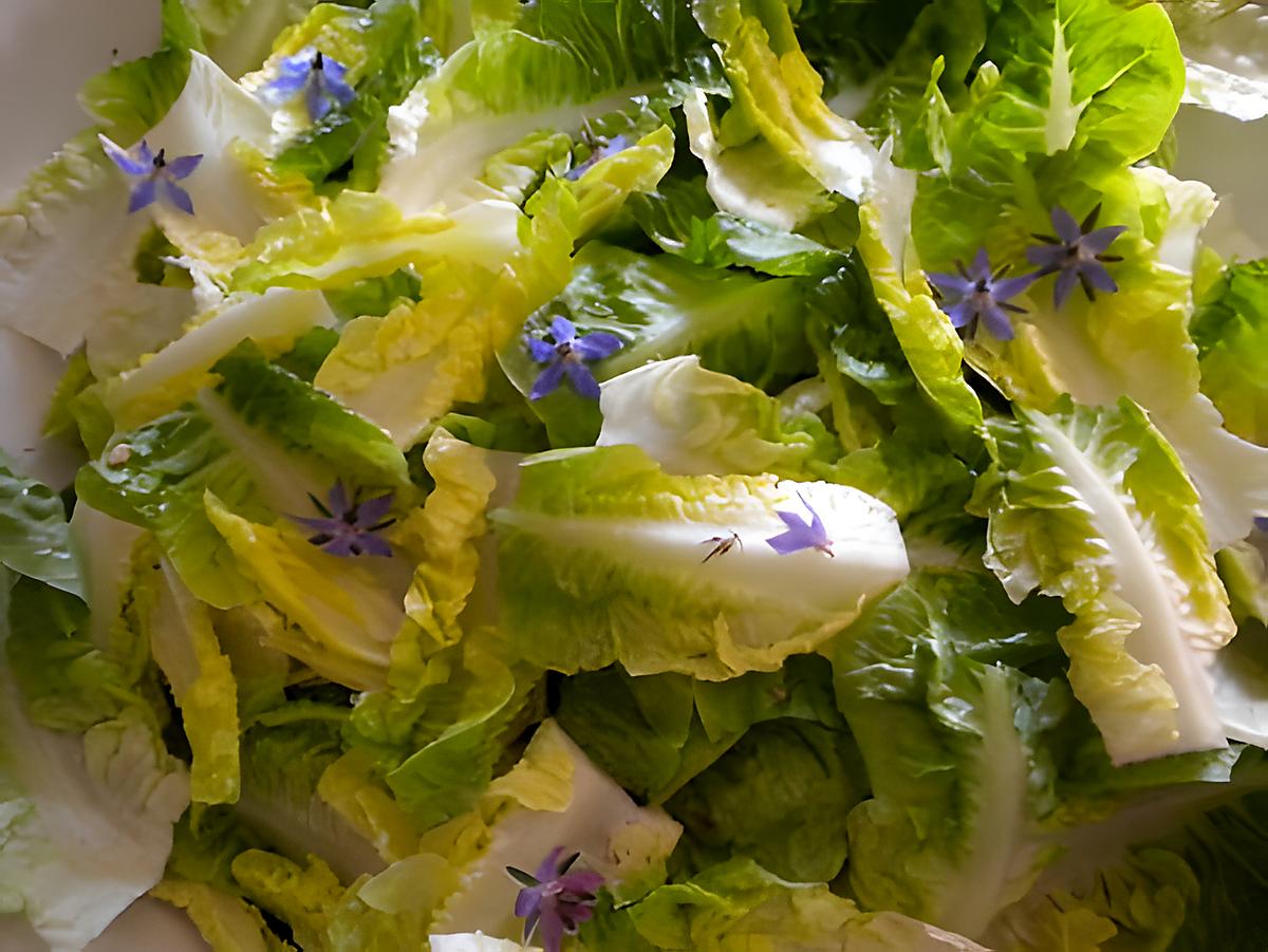 recette Salade fleurie.