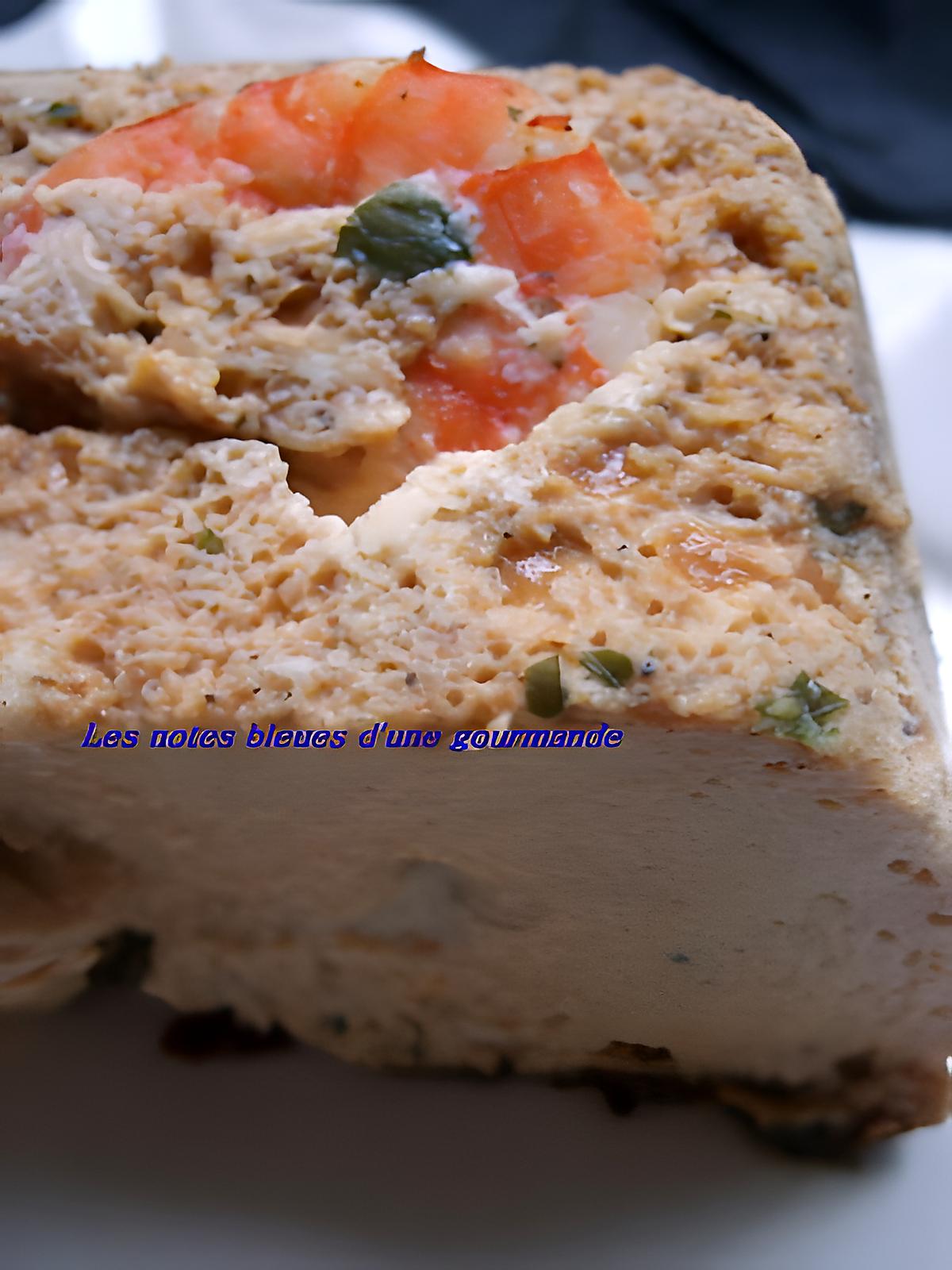 recette Terrine de bisque de homard et crevettes