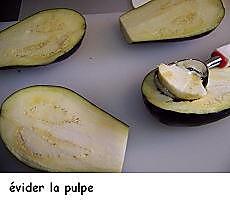 recette Aubergines Farcies au Thon  de Ana Luthi et Froufrous de courgettes