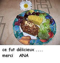 recette Aubergines Farcies au Thon  de Ana Luthi et Froufrous de courgettes