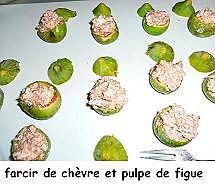 recette Figues farcies au fromage de chèvre