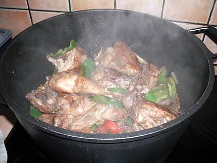 recette Poulet à la tomate et aux pois chiches