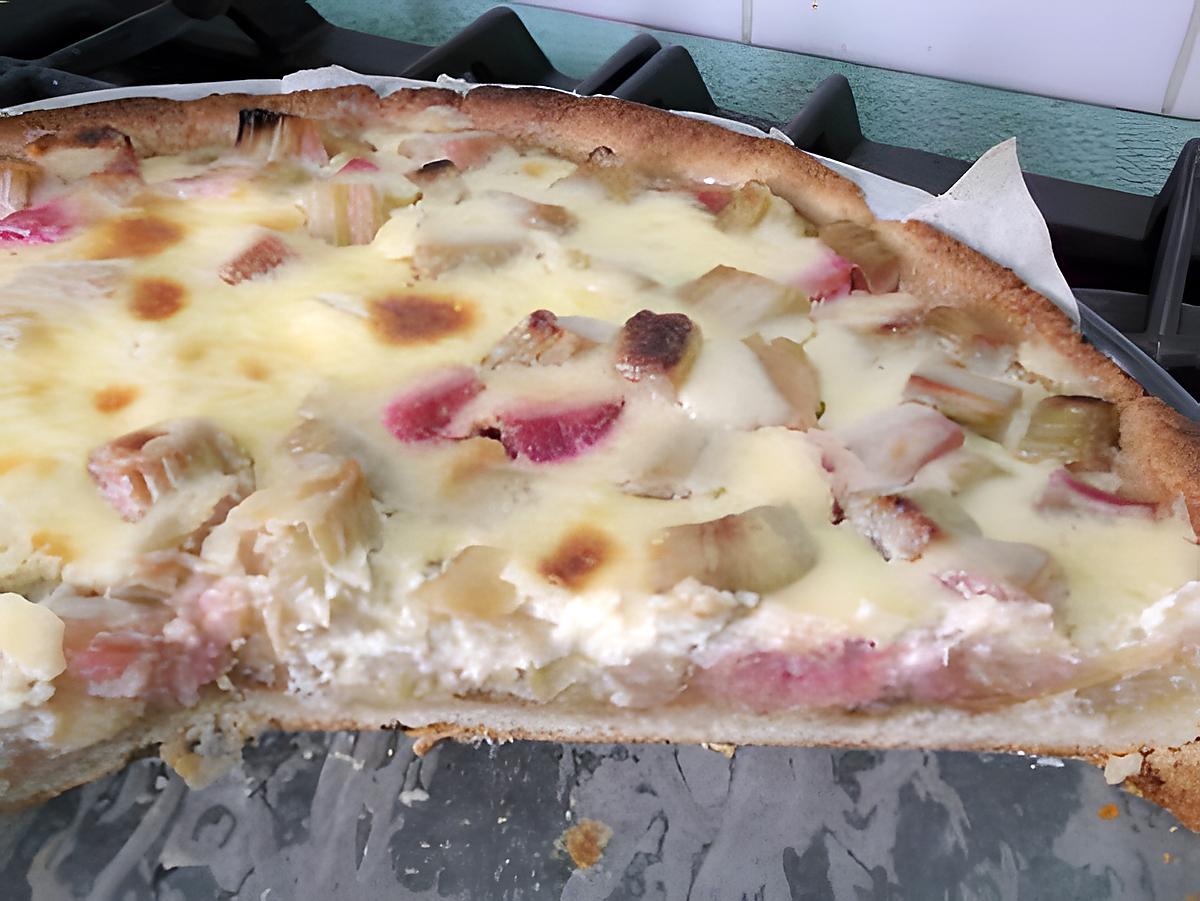 recette tarte à la rhubarbe