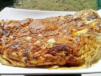 recette Omelette au steack haché