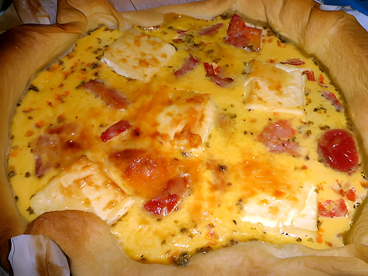 recette Quiche tomate kiri épice