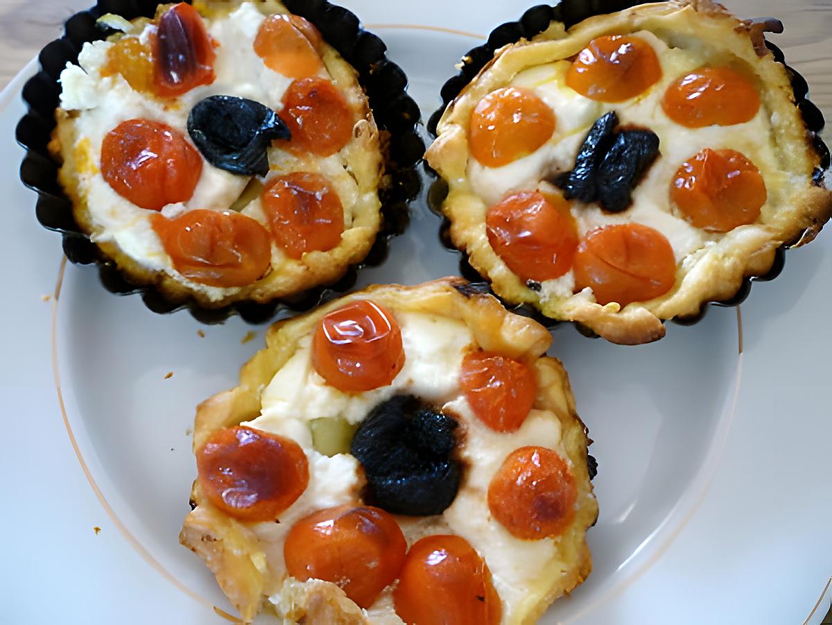 recette Tartelettes au chèvre